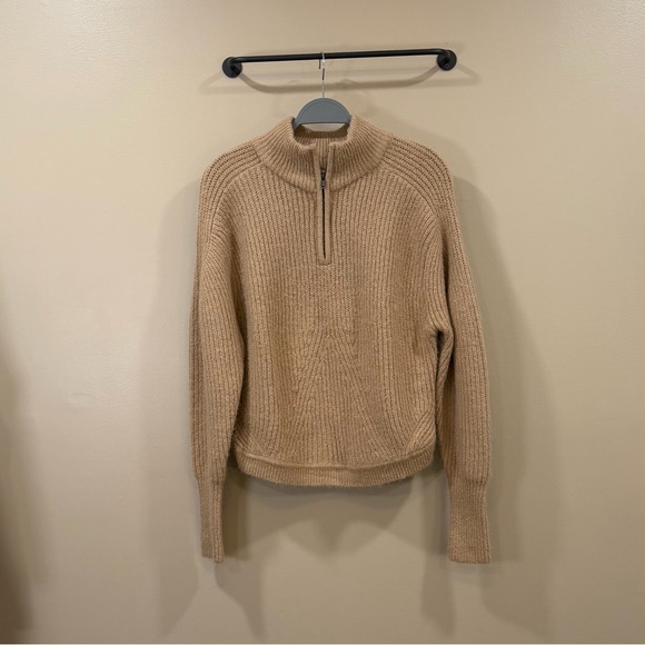 RD Style Sweaters - RD Style Beige Ribbed Knit Sweater